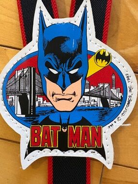 Boys Batman Suspenders Vintage 1982 DC Comics Collectible 80s
